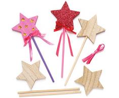 Baker Ross Baguettes magiques en bois (lot de 6) - Loisirs créatifs pour enfants