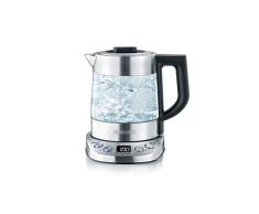 Severin WK 3473 Bouilloire ThÃ©iÃ¨re, 1,0 deau/0,75 Litre de ThÃ©, Deluxe, Programmable, 2200 W, Verre/INOX, 1 Liter