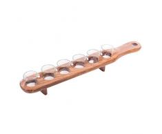 Plateau Porte Verre Shooter Bois