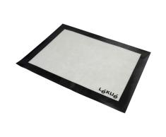 Lékué Tapis de Cuisson Anti-Dérapant 40 X 30 cm Blanc / Noir Gourmet