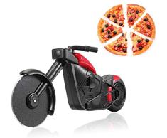 AIN Moto Couteau à Pizza, Moto roulettes à Pizza, Acier Inoxydable en Plastique Moto Rouleau couteauà Pizza, Moto Couteau à Pizza, Décoration Idéale et Cadeau Créatif