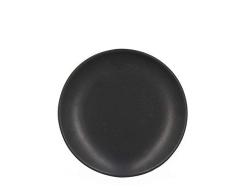TheKitchenette - ALFA - Lot de 4 assiettes à DESSERT en faïence - noir - 20 cm