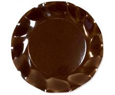 10 Assiettes à dessert Corolle chocalat