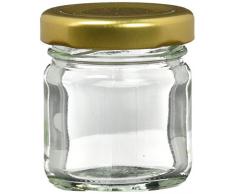 Nutleys Lot de Petite Taille 42 ML en Verre Pots à Confiture (Lot de 30)
