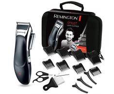 Remington HC363C Coffret Cheveux, Tondeuse Cheveux Lames Céramique Avancée, Auto-Affûtées, Auto-Lubrifiées, Anti Irritations, 8 Sabots - 5pcs