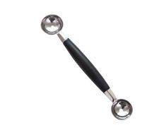 Double Embout Cuillère à melon, Kitchen Craft en acier inoxydable à double boule à melon/Parisienne Scoop (diamètre de la cuillère 3cm)