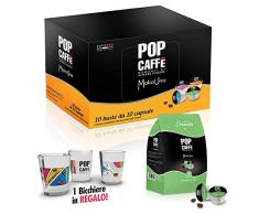 100 Capsules Café Moka Cup mélange 2 cremeux compatible machine à cafè uno System Illy Kimbo