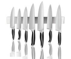 AllRight Porte-Couteaux Magnétique Barre à Couteaux Aimantée Acier Inoxydable pour Support Ustensiles de Cuisine et Outils Mural