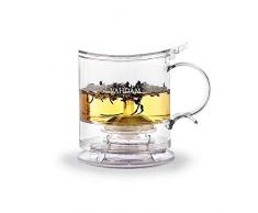 VAHDAM, Théière Verre Imperial, 454 g, Théière Dispensateur | 100% SÛR - HOMOLOGUÉ FDA - TRITAN sans BPA | Robinet dÉcoulement, Kit Tout en Un | Meilleure Tisanière avec Infuseur pour Thé en Vrac
