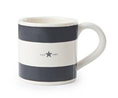 Lexington Mug en faïence, Beige P, Gris, 9 x 9 x 9 cm