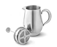 VeoHome - Cafetière à Piston - Incassable et garde le café chaud longtemps grâce à sa double coque inox (Grande (1Litre))