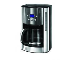 Russel Hobbs 23241-56 Machine à Café, Cafetière Filtre 1,8L Luna Inox, 12 Tasses, Programmable, Auto-Nettoyante - Gris