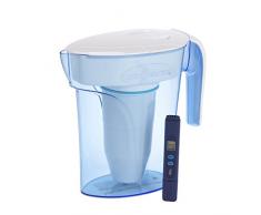 ZeroWater Carafe filtrante deau 1,7 litre, avec Indicateur de qualité deau gratuit | Sans BPA et certifié pour réduire le plomb