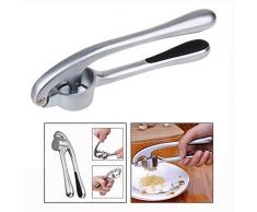 Itian Première Professional Presse-ail en Acier Inoxydable, Cuisine en Acier Inoxydable Presse-ail Crush Gousses Gingembre, Broyeur avec Poignée Souple