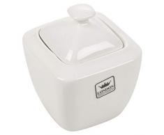 Porcelaine victorienne traditionnelle blanche - Théière - Sucrier et pot à lait Sugar Bowl