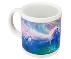 Out of the blue 78/8249 Mug Licorne, faïence, Multicolores, Env. 12 x 8 cm