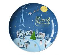 THEE Assiettes de Fruits de Noël en Céramique