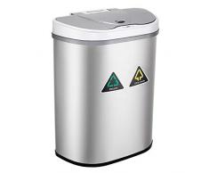 Amagabeli Poubelle à capteur Automatique - Poubelle de Cuisine de recycleur 70L en Acier Inoxydable - Poubelle à capteur de Mouvement Infrarouge Automatique pour Les Bureaux à Domicile