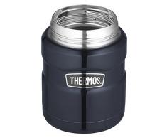 THERMOS Récipient Alimentaire Isotherme Stainless King, 0,47 l, Acier Inoxydable, 9,3 x 9,3 x 14,2 cm, Acier Inoxydable, Mattiert, 9,7x9,7x14,2 cm