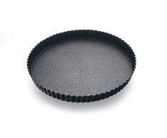 LOUIS TELLIER - Moule à Tarte Anti Adhérent / Tourtière - Démoulage Rapide et Parfait - Bord Cannelé - Excellente conductivité thermique - Fabriqué en France