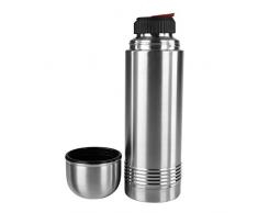 Emsa 618701600 SENATOR- Bouteille isotherme avec gobelet, fermeture Safe Loc, 750 ml, Acier inoxydable