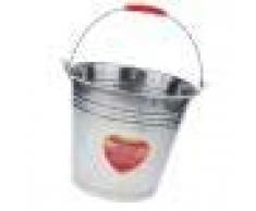 SM SunniMix Grand Seau Résistant 12L / 16L / 20L De Seau Deau/De Lait/De Glace Dacier Inoxydable - Argent, 20L 36cm