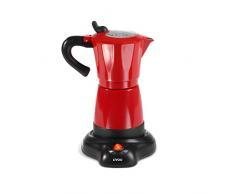 Domoclip DOD117 Electric Cafetière italienne électrique, Rouge/Noir