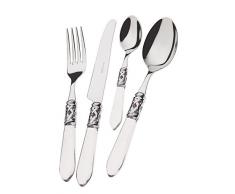 BUGATTI ALC1T-S4250 Aladdin Ménagère de 24 Pièces Service de Table Acier/ABS Transparent 39 x 27 x 5 cm