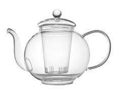 Bredemeijer 1466 Verona Théière en Verre, Single parois 1,5L, Borosilicate, Transparent, 168x261x192mm