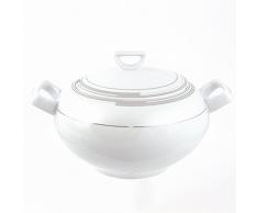 Tasse&Assiette SOUPIÈRE 2.7 L avec Couvercle HOSTA en Porcelaine