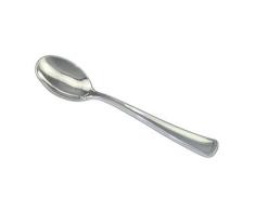 Decorline- Couverts de luxe plastique jetables- argent métallisés.(Cuillère à soupe)