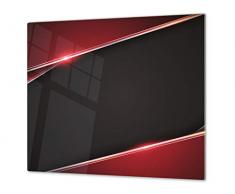 Planche à découper en verre trempé – Couvre-cuisinière et protège-plain de travail en verre résistant – UNE PIÈCE (60x52 cm) ou DEUX PIÈCES (30x52 cm chacune); D01 Série Abstract: Texture 9