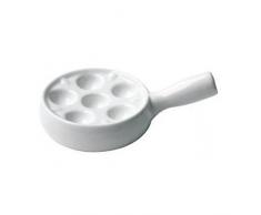 6 Trous Snale Céramique/Plat Escargot (Paquet de 6)