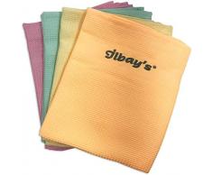 Ilbays Lot de 4 chiffons en microfibre