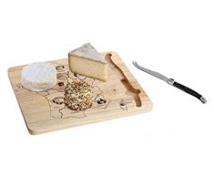 Kitchen Artist MEN353 Plateau à fromage carte de France, Marron