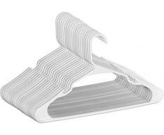 Utopia Home [Lot de 50] Cintres - Cintres en plastique standard de première qualité cintres, durables et minces, pour adultes 42 cm – Blanc