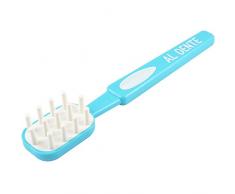 La Chaise Longue 35-2K-034 Fourchette à pâtes spaghettis Brosse à dents Al dente Bleu et blanc Polypropylène H4 x 5,5 x 31,5 cm