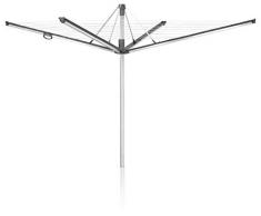 Leifheit Séchoir parapluie Linomatic 600 Plus (anthracite), étendoir à linge 60 m, séchoir à linge avec rétractation automatique des fils, hauteur ajustable