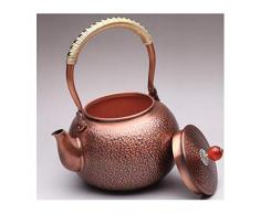 ZFF Théière bouillie martelée, style japonais, bouilloire classique en cuivre, 1,5 litre
