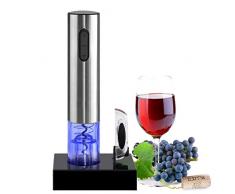 Tire-bouchons électrique automatique.Batterie automatique, rechargeable sur sa base. Coupe-capsules.