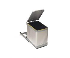 Poubelle encastrable amovible art.281 Inoxydable