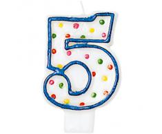 amscan Bougie Chiffre 5