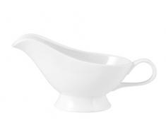 H&H H&H Saucière, 250 ML, Porcelaine, Blanc, 22 x 9 x 10 cm