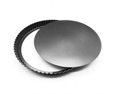 joejis Kitchen Moule à Tarte Anti-adhésif 28 cm | Parfait pour Tarte, Quiche, Gateau | Plat a Tarte à Fond Amovible