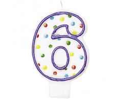 amscan Bougie Chiffre 6