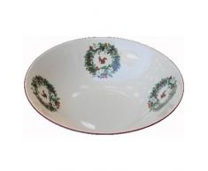 Faïencerie de Niderviller ~ Saladier Roses des neiges 2 L faïence