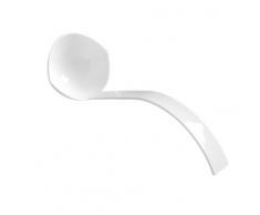 Lot de 3 louches à soupe en plastique ultra résistant - Blanc - 140 ml