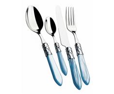 Bugatti ALC7M-S4250 Aladdin Ménagère de 24 Pièces Service de Table Acier/ABS Bleu Ciel 39 x 27 x 5 cm