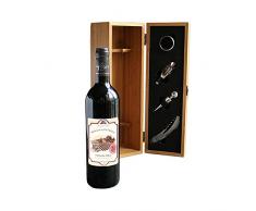 Coffret Sommelier + Bouteille de Vin Bordeaux AOC Personnalisable
