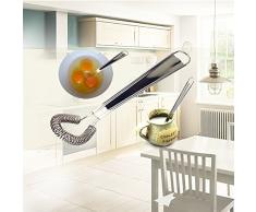 Meilleur Ustensiles en acier inoxydable Mini fouet Batteur à main levée mousseur à lait Foamer moussant crémeux Café Mitigeur Printemps Sauce blender Accessoires de Cuisine